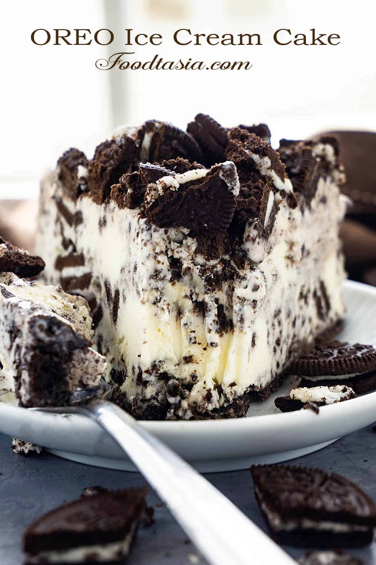 Oreo Ice Cream Cake Foodtasia