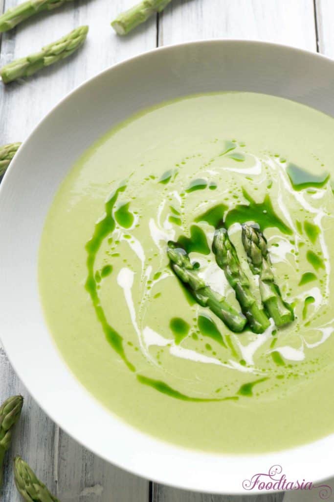 Velvety smooth, Spring Green Fresh Asparagus Velouté is a blissfully welcomed rite of spring. Luxurious and creamy, the delicate flavor of asparagus is gloriously sublime.