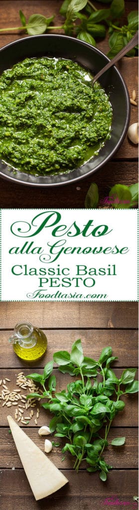 Pesto alla Genovese - Classic Basil Pesto - has been called the most seductive of all sauces for pasta. Vibrant and fragrant, it's bursting with the fresh and sprightly flavors of summer
