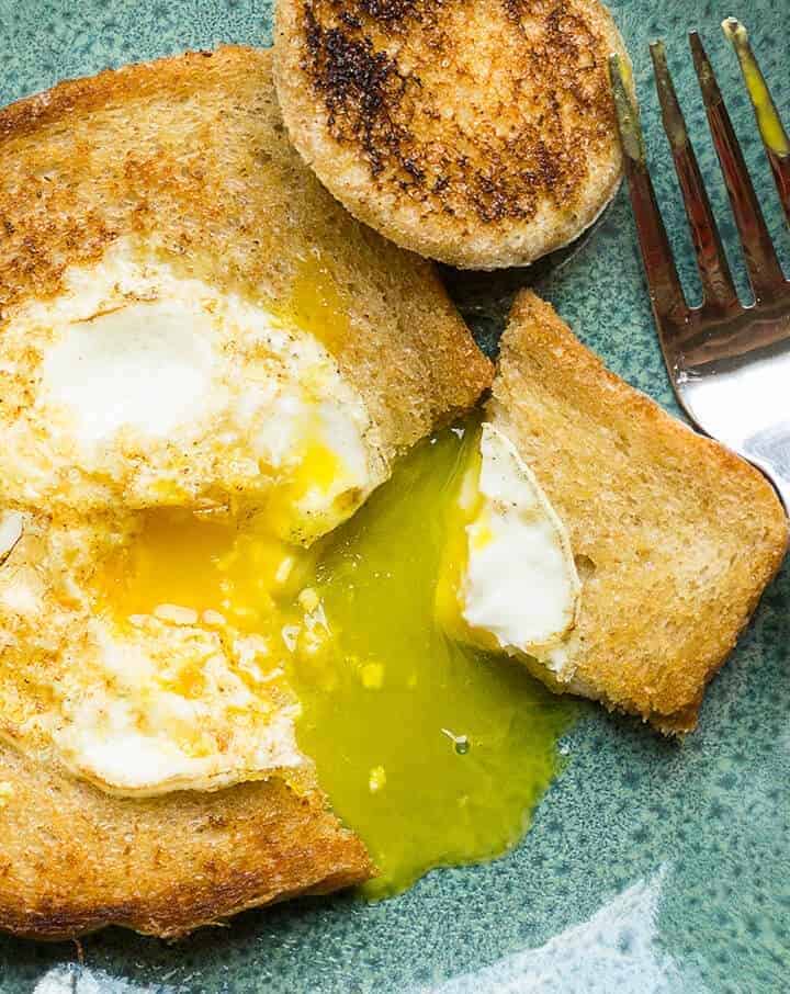 Fun for breakfast! Eggs in a Nest aren't just a cute, whimsical way to cook eggs and toast; somehow they even taste better!