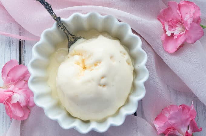 This luscious French Vanilla Ice Cream is made with a custard base and vanilla bean for the smoothest, creamiest texture and the richest, most luxurious taste. 