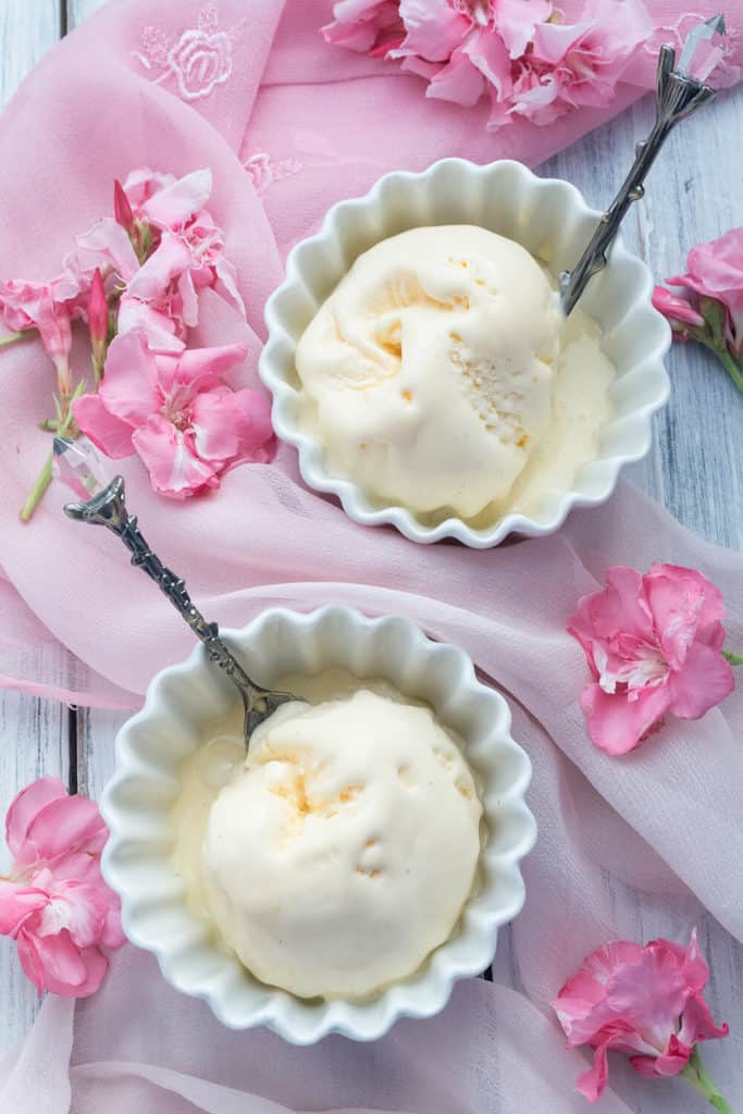 This luscious French Vanilla Ice Cream is made with a custard base and vanilla bean for the smoothest, creamiest texture and the richest, most luxurious taste. 