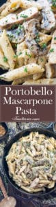 Simple yet elegant, this Creamy Portobello and Mascarpone Pasta makes the perfect quick and easy weeknight dinner.