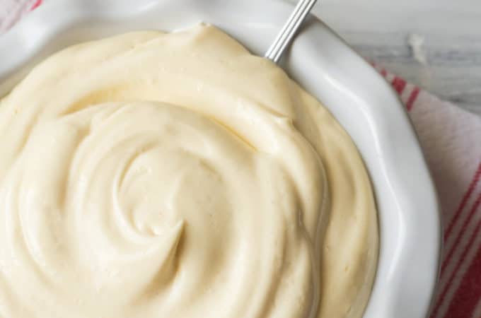 There’s such a thrill in watching a couple of raw eggs, seasonings, and oil turn into a fluffy white cloud of mayonnaise in your blender. This quick and easy Foolproof Homemade Recipe will give you the best tasting mayonnaise in two minutes flat.