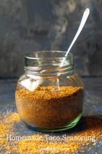 The BEST Homemade Taco Seasoning with the perfect balance of flavors. So quick and easy to make with spices you probably already have in your cupboard. You'll never want to buy prepackaged taco seasoning again!