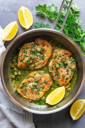 Lemon Caper Chicken | Foodtasia