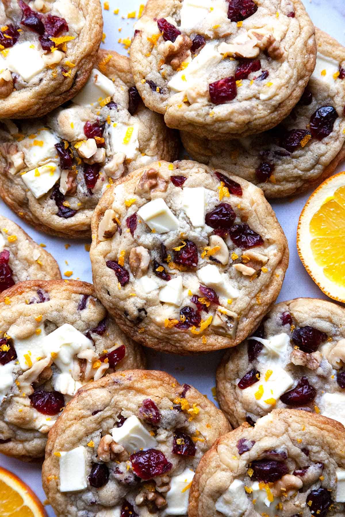 White Chocolate Chip Cranberry Sugar Cookies - Whiskful Cooking