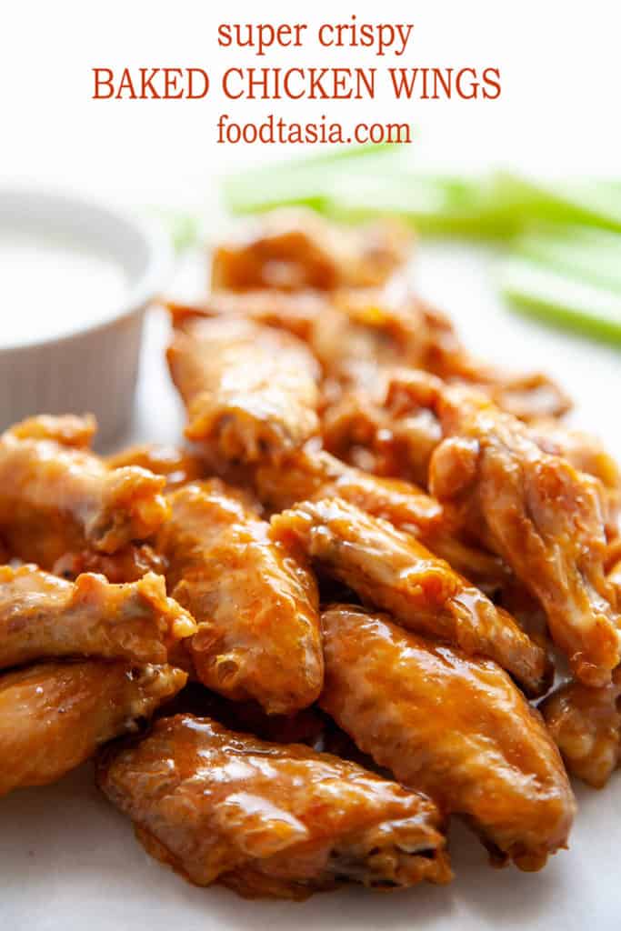 Super Crispy Baked Chicken Wings | Foodtasia