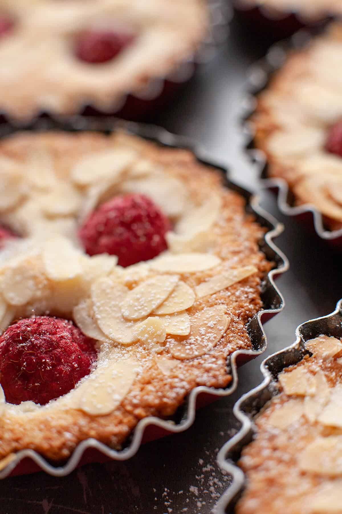 Almond Raspberry Financiers | Foodtasia