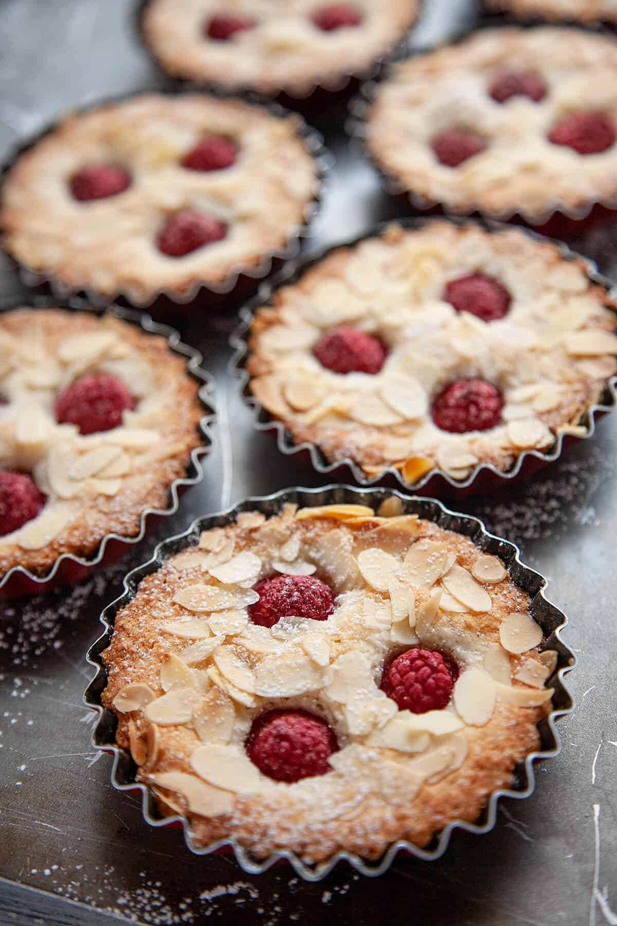 Almond Raspberry Financiers | Foodtasia