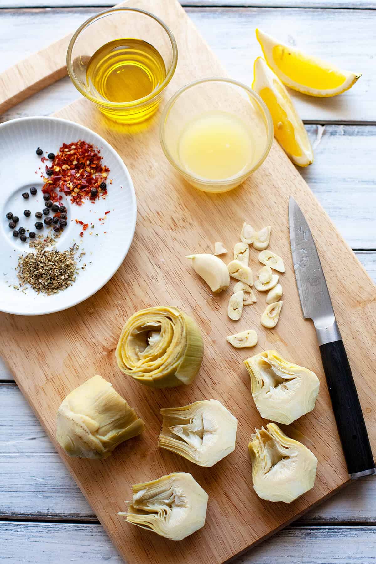 Creamy Lemon Artichoke Pasta with Chicken | Foodtasia