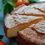 This Orange Olive Oil Cake is so tender, so light, and so moist with a lovely hint of orange and a rustic, crackly topping. It’s sure to become a family favorite! #oliveoilcake #orangecake #olive oil #orange #cake #easy #moist #italian #citrus #moist #best #recipe #fromscratch #homemade #topping #dessert #cooksillustrated