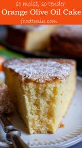 This Orange Olive Oil Cake is so tender, so light, and so moist with a lovely hint of orange and a rustic, crackly topping. It’s sure to become a family favorite! #oliveoilcake #orangecake #olive oil #orange #cake #easy #moist #italian #citrus #moist #best #recipe #fromscratch #homemade #topping #dessert #cooksillustrated