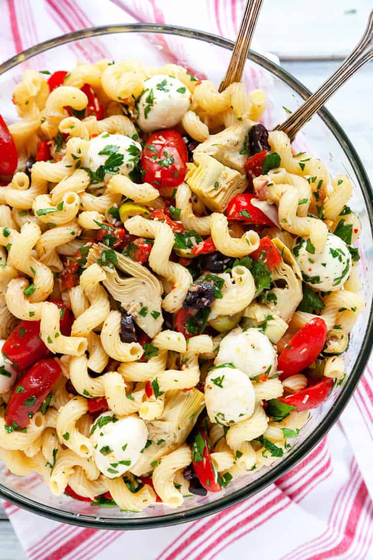 Easy Italian Antipasto Pasta Salad | Foodtasia