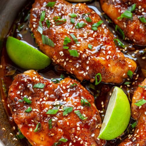 Honey Sriracha Chicken Breasts | Foodtasia