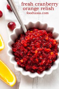This easy Cranberry Orange Relish is fresh, vibrant, and easy to make with only three ingredients! A must-have for our holiday meals! #cranberry #relish #orange #sauce #Thanksgiving #easy #quick #fresh #recipe
