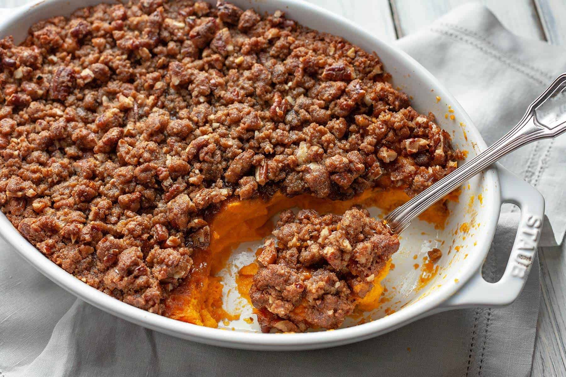 Best Ever Sweet Potato Casserole | Foodtasia