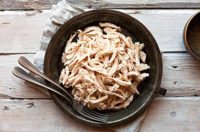 Have a recipe that calls for shredded chicken? Follow these easy, simple steps for tender, juicy shredded chicken.