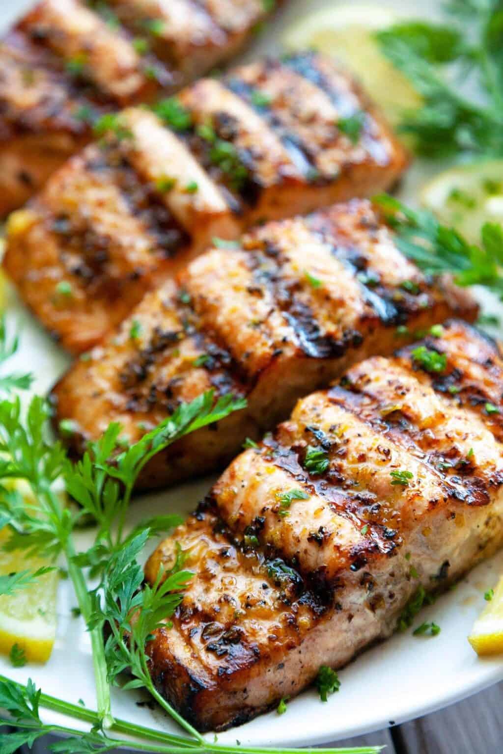 Lemon Pepper Salmon – Easy Grilled Salmon Recipe | Foodtasia