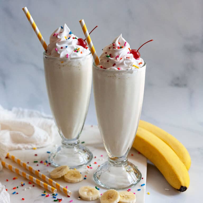 Best Ever Banana Milkshake Recipe | Foodtasia