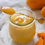 a jar of Homemade Mango Curd