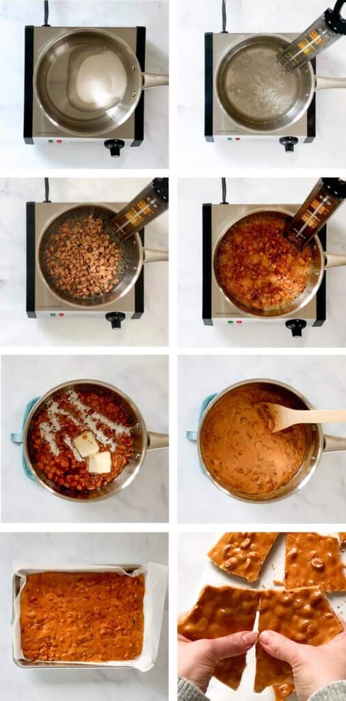 how to make peanut brittle step by step